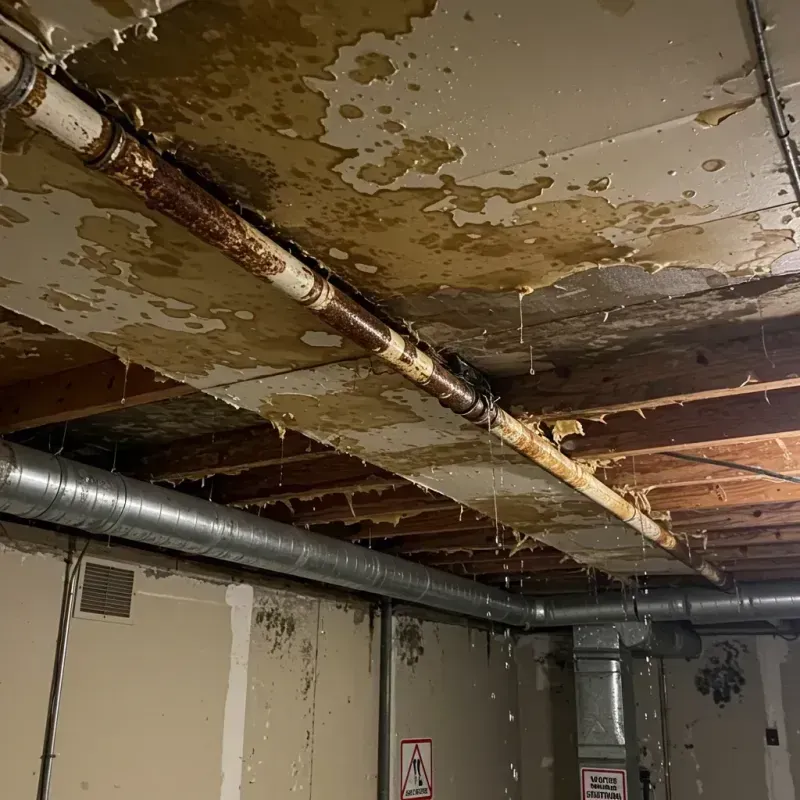 Ceiling Water Damage Repair in Teaticket, MA